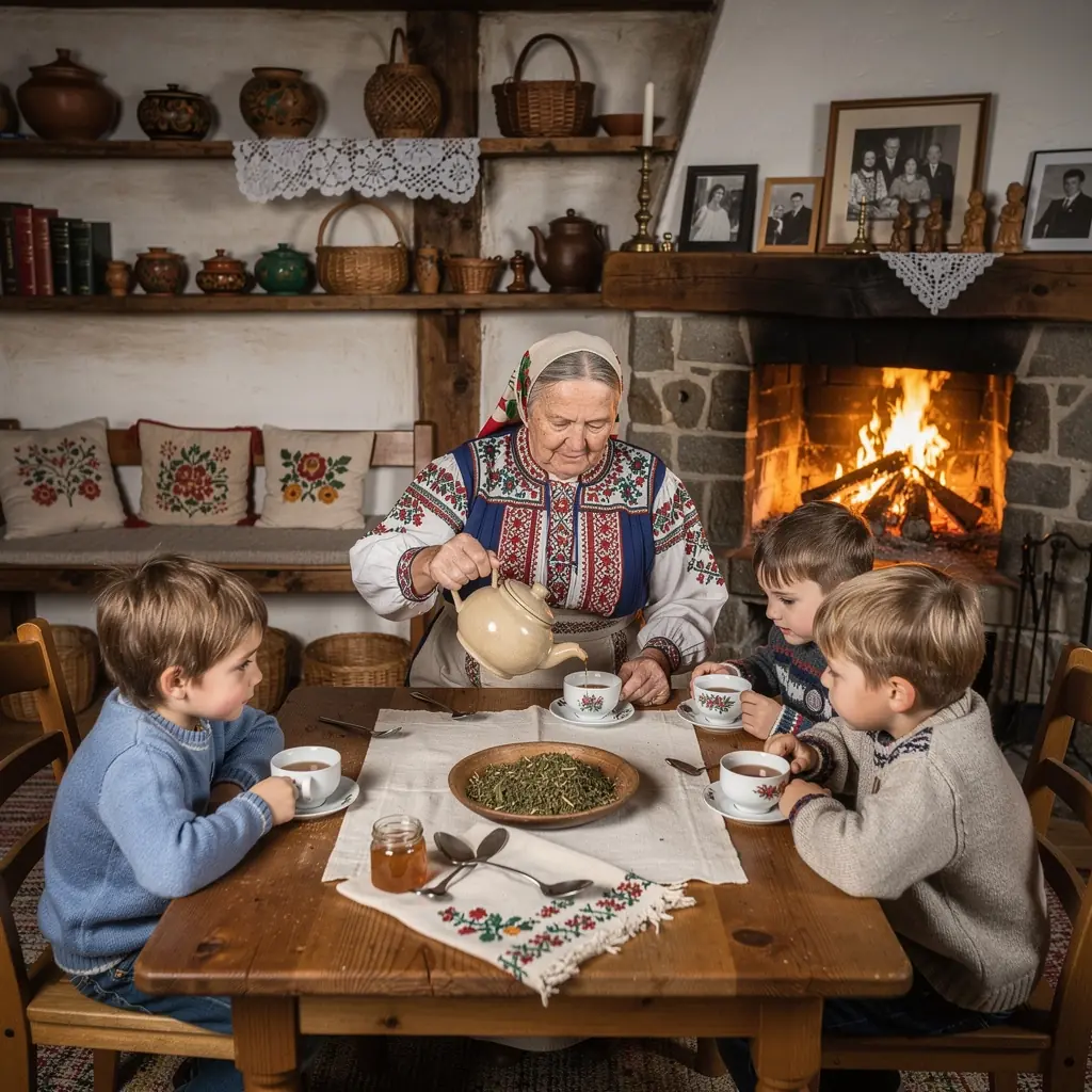 Ručne zbierané bylinky na slnečnej lúke