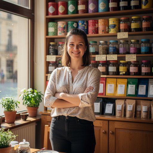 Čajové šálky s parou stúpajúcou z horúceho nápoja